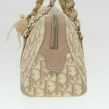 CHRISTIAN DIOR trotter romantic Flower Shoulder Bag Beige 03-BO-1025  37747