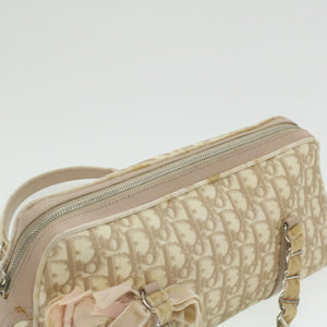 CHRISTIAN DIOR trotter romantic Flower Shoulder Bag Beige 03-BO-1025  37747