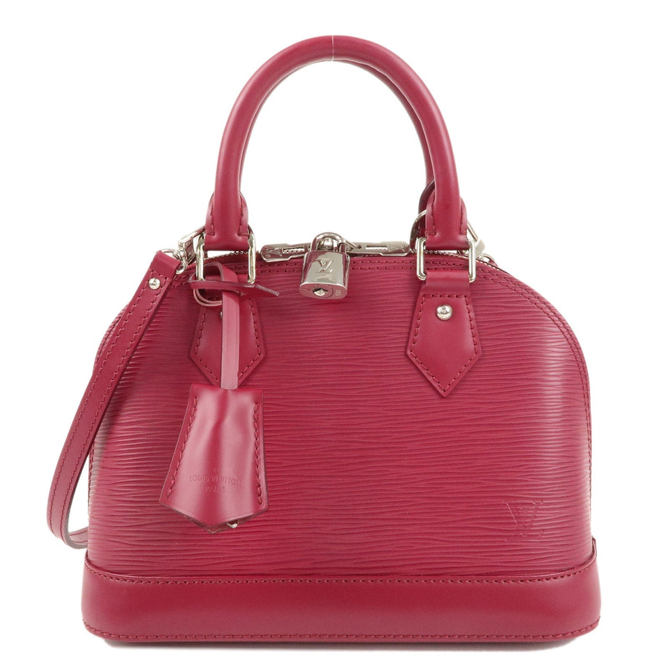 Louis Vuitton Epi Alma BB Hand Bag Shoulder Bag Fuchsia M40851