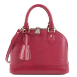 Louis Vuitton Epi Alma BB Hand Bag Shoulder Bag Fuchsia M40851