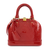 Louis Vuitton Monogram Vernis Alma BB Cerise Shoulder Bag M90174