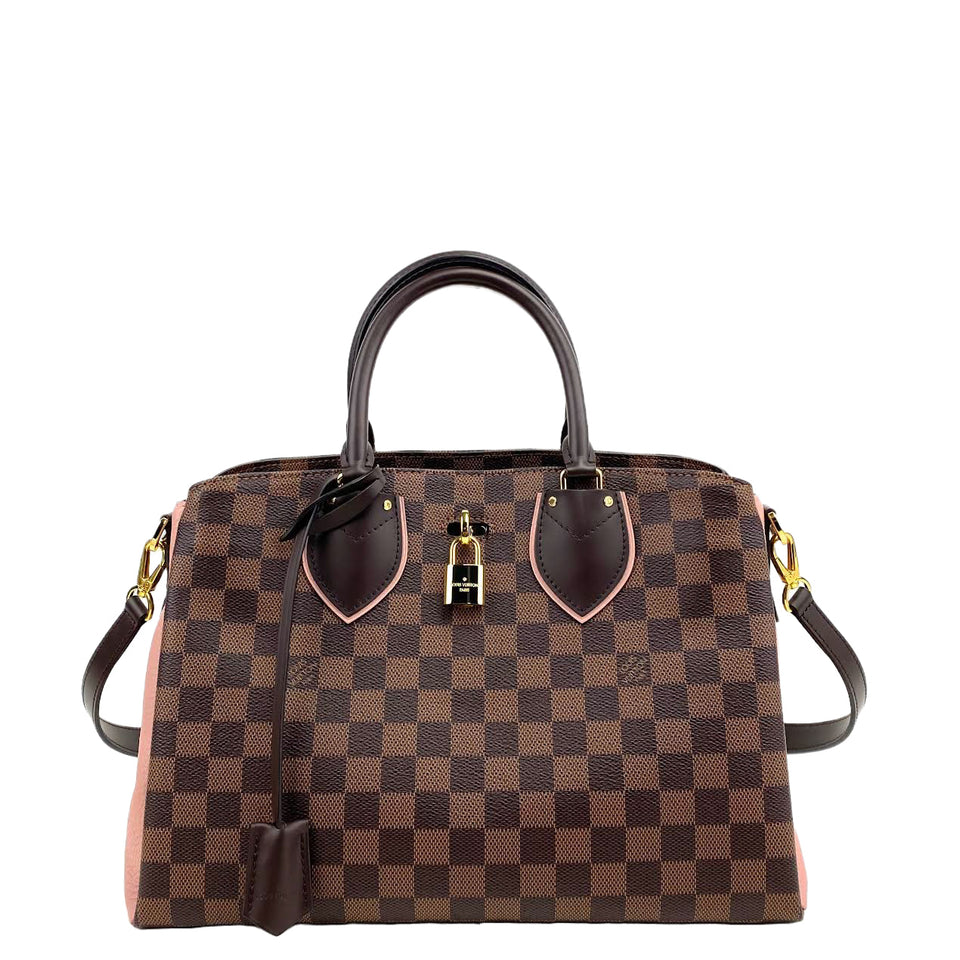 LOUIS VUITTON Normandy Bag Ebene w/Pink