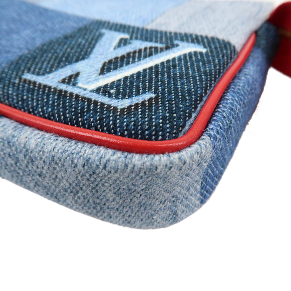 Louis Vuitton Monogram Denim Micro Pochette Accessoire Blue M68760