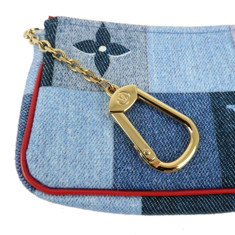 Louis Vuitton Monogram Denim Micro Pochette Accessoire Blue M68760