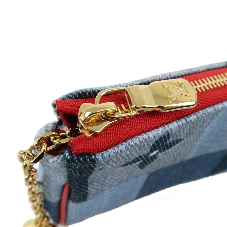 Louis Vuitton Monogram Denim Micro Pochette Accessoire Blue M68760