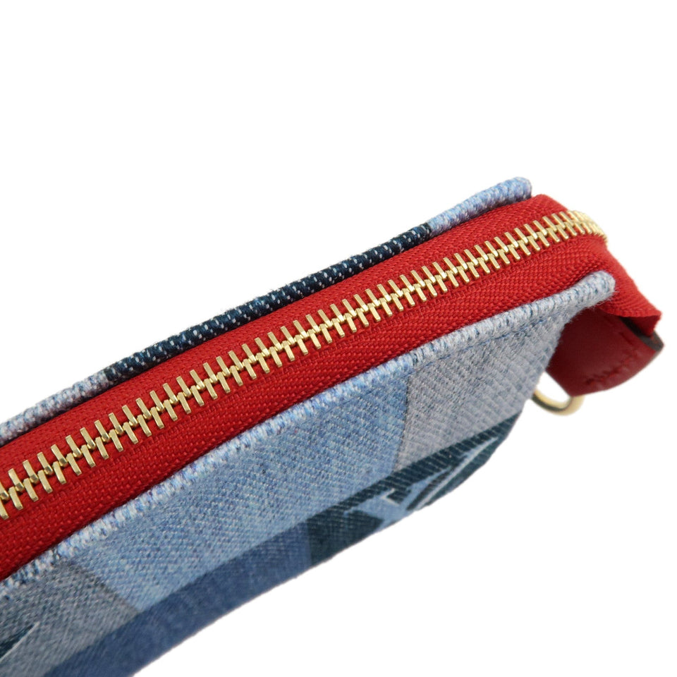 Louis Vuitton Monogram Denim Micro Pochette Accessoire Blue M68760