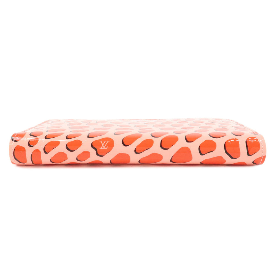 Louis Vuitton Monogram Vernis Jungle Dot Zippy Wallet Pink M41912