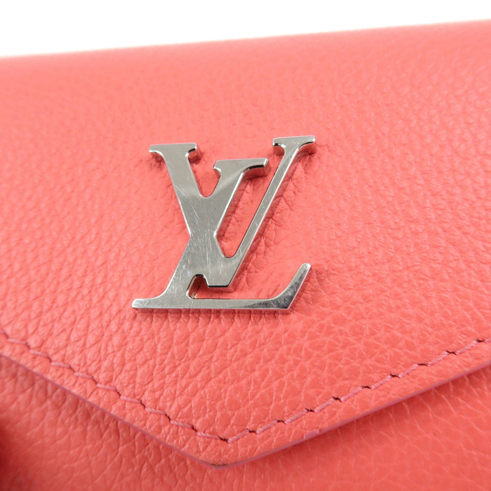 Louis Vuitton Portefeuille Lock Mini Tri-fold Wallet Pink M67858