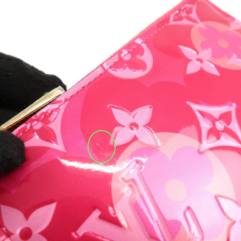 Louis Vuitton Monogram Vernis Pochette Cles Coin Case Flora M90586