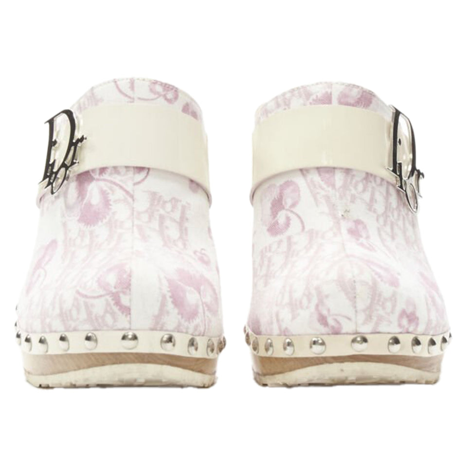 Christian Dior  Trottr Blossom monogram wooden clog