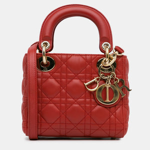 Mini Cannage Lambskin Lady Dior