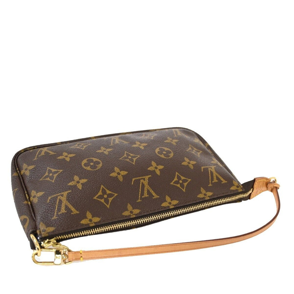 Louis Vuitton Pochette Accessoires  Canvas Clutch Bag