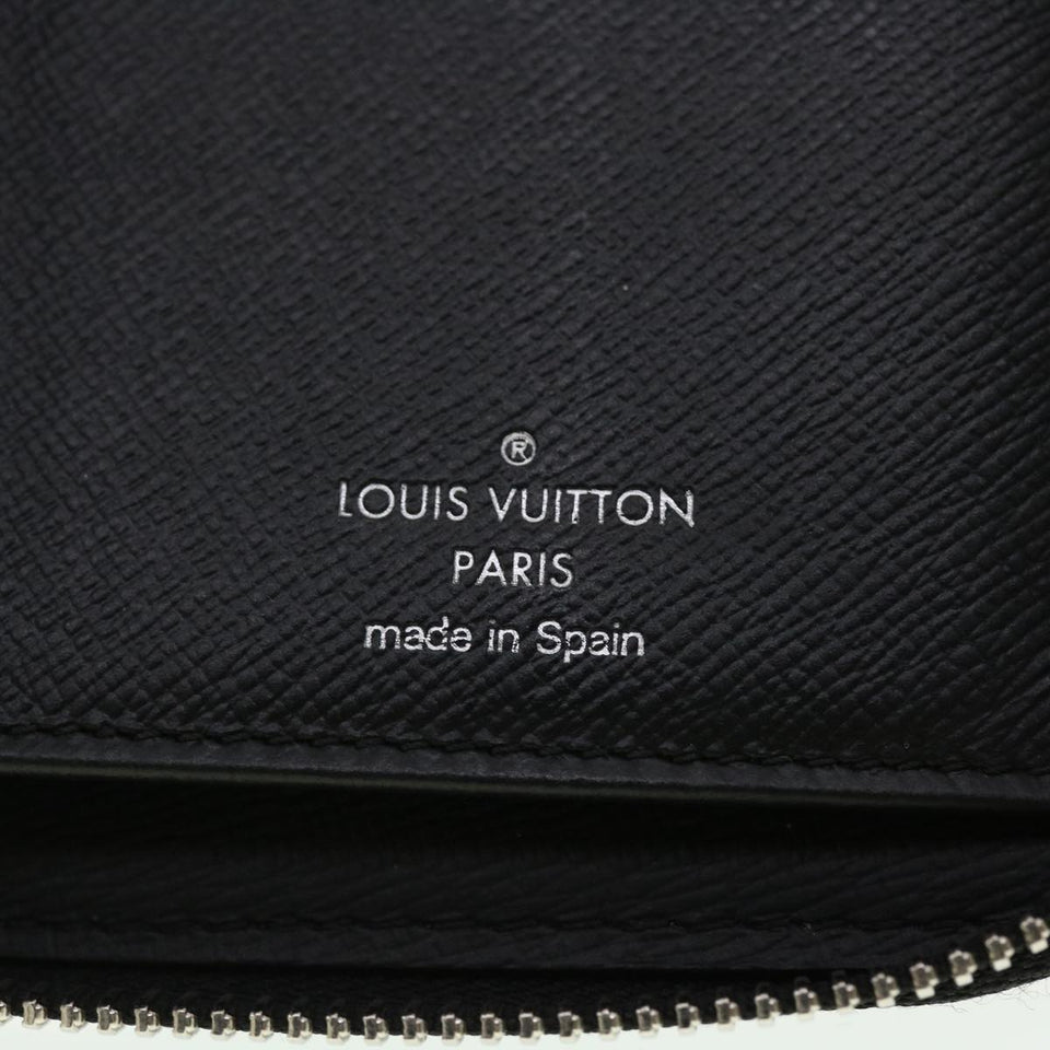 LOUIS VUITTON Damier Graphite Zippy Wallet Vertical N63095 LV Auth 39379