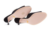 Prada Black Suede Mules SZ 41