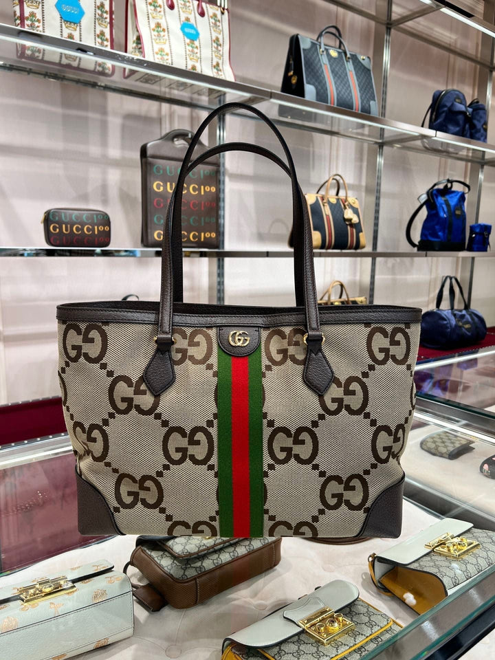 PreOrder Gucci jumbo GG canvas tote