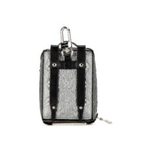 Silver Louis Vuitton Monogram Taurillon Soft Trunk Bag Charm and Key Holder