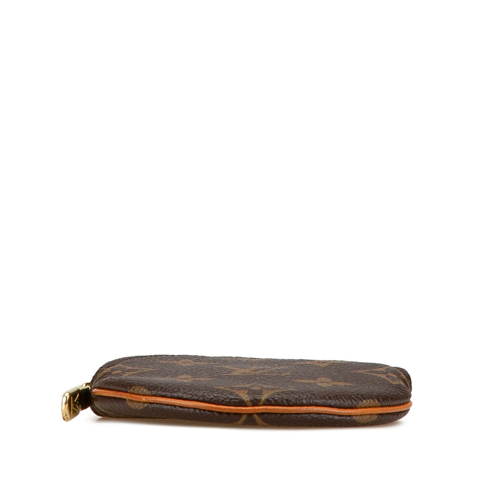 Brown Louis Vuitton Monogram Porte Monnaie Coin Pouch