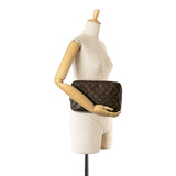 Brown Louis Vuitton Monogram Trousse Toilette 28 Clutch Bag