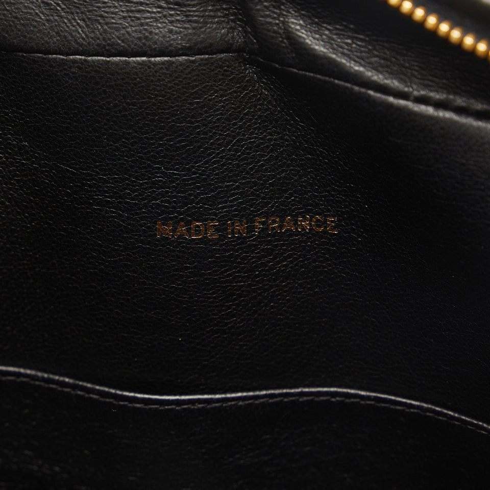 Chanel CC Chain Shoulder Bag Black Caviar Gold