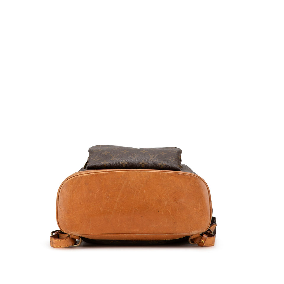 Brown Louis Vuitton Monogram Montsouris GM Backpack