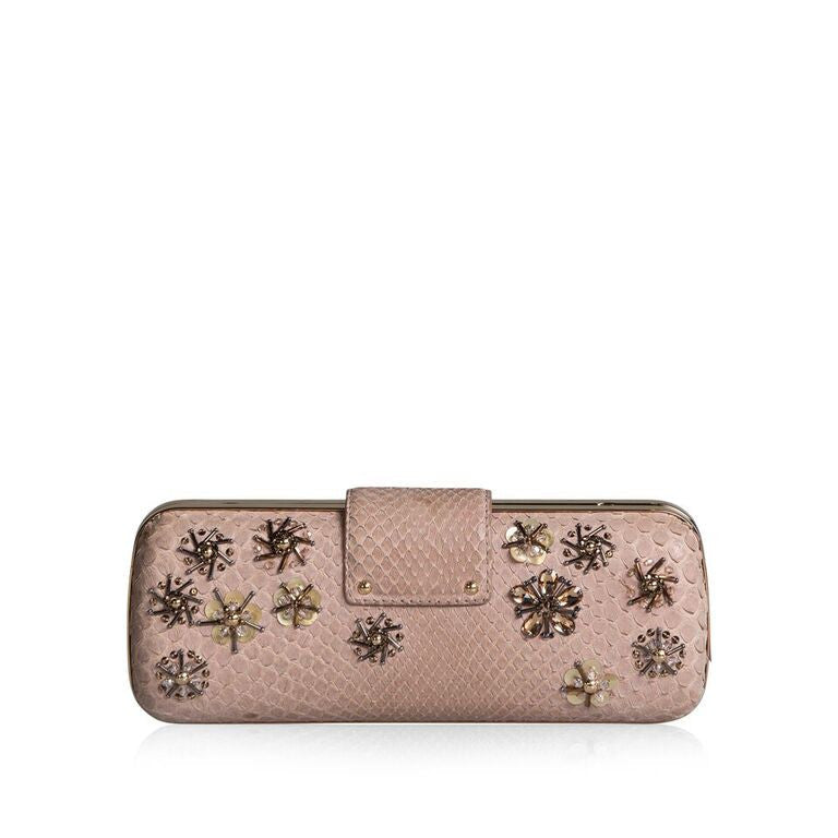 Minaudiere Python Clutch