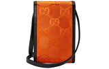 GUCCI Off The Grid OTG Environmental Friendly Series Logo Leather Logo Nylon Shoulder Messenger Bag Mini Unisex / Orange / Black 625599-H9HAN-7560