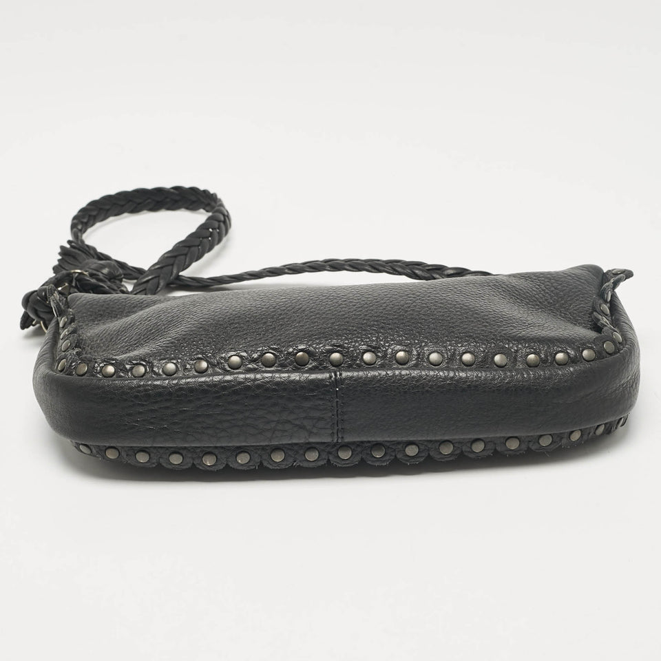 Dior Black Leather Ethnic Clutch Bag