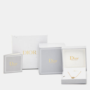 Dior Rose Des Vents Malachite Diamond 18K Yellow Gold Necklace