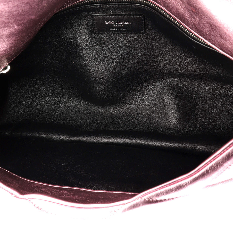 Sade Puffer Envelope Clutch Quilted Leather Large
