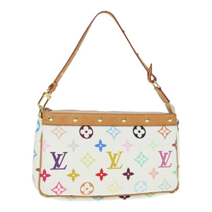 Louis Vuitton Pochette Accessoire  Canvas Clutch Bag