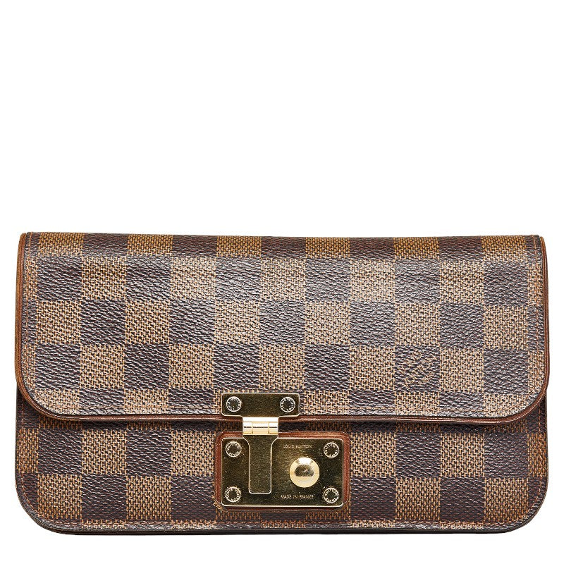 Louis Vuitton Damier Portefolio Ascot Long Wallet N63171 Eve Brown PVC  Louis Vuitton