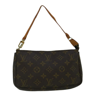 Louis Vuitton Pochette Accessoire  Canvas Clutch Bag