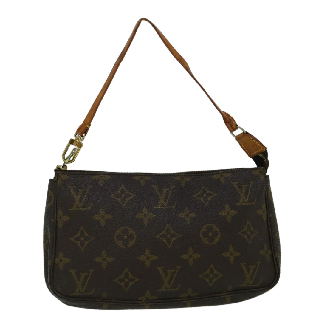 Louis Vuitton Pochette Accessoire  Canvas Clutch Bag