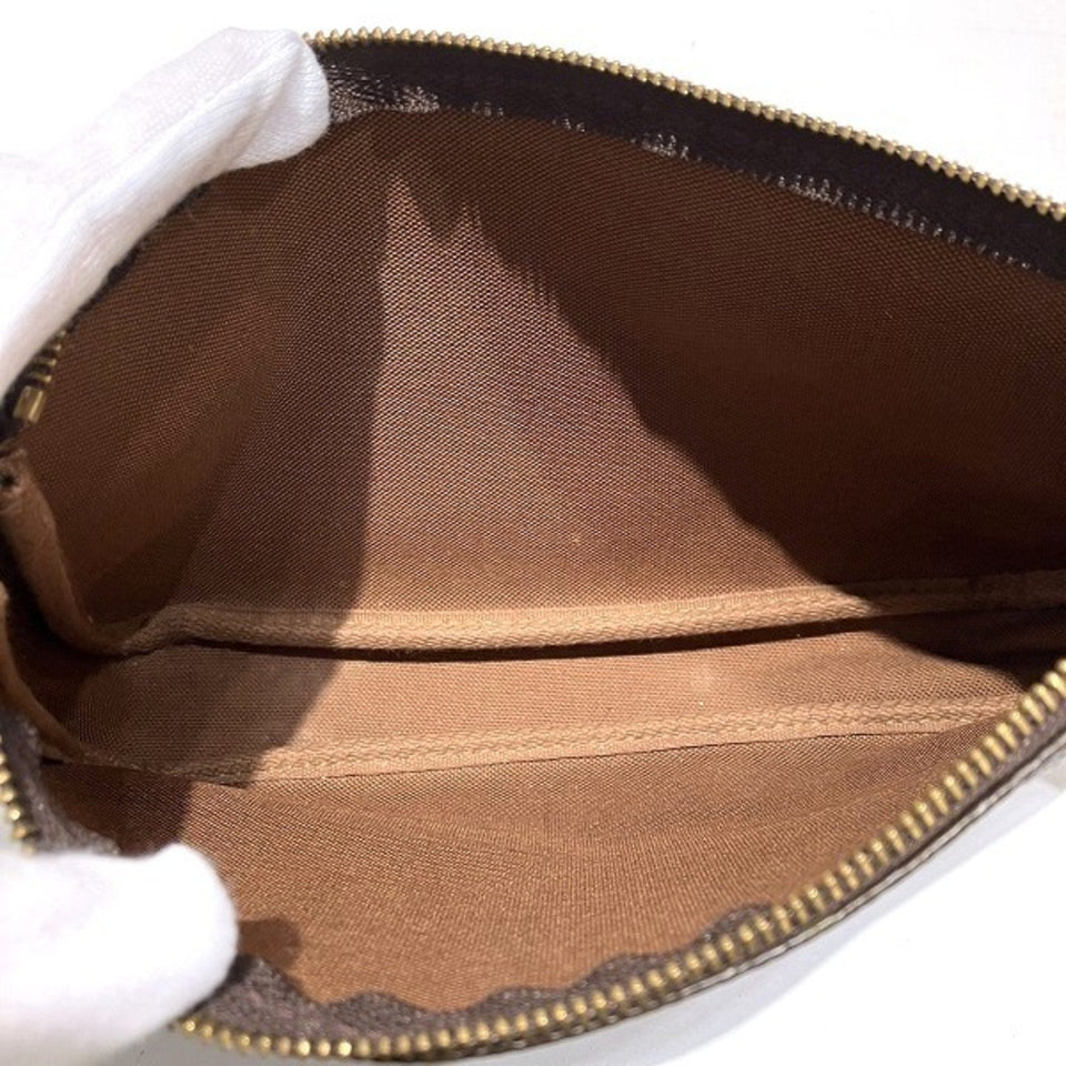 Louis Vuitton Pochette Accessoire  Canvas Clutch Bag