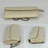 LOUIS VUITTON White Epi Leather Long Wallet Clutch