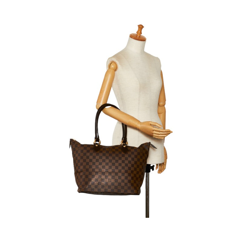 Louis Vuitton Damière Salée MM Handbag N51188 Eve Brown PVC Leather  Louis Vuitton