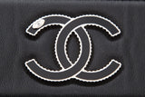 Chanel Black Diamond Quilted Shopping Tote