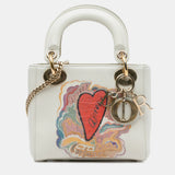 x Niki De Saint Phalle White Leather Dioramour Mini Lady Tote Bag