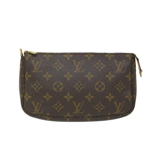 Louis Vuitton Pochette Accessoire  Canvas Clutch Bag