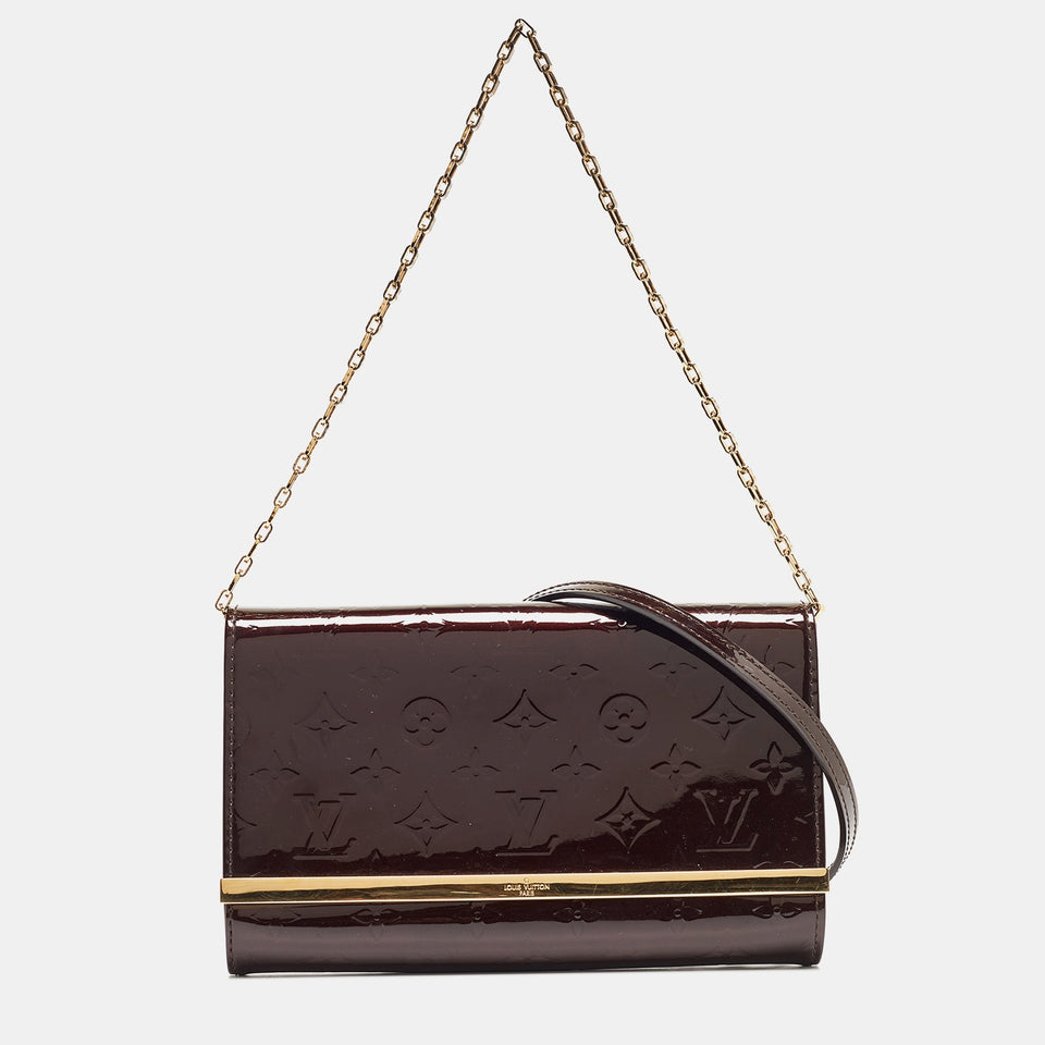 Amarante Monogram Vernis Ana Clutch Bag
