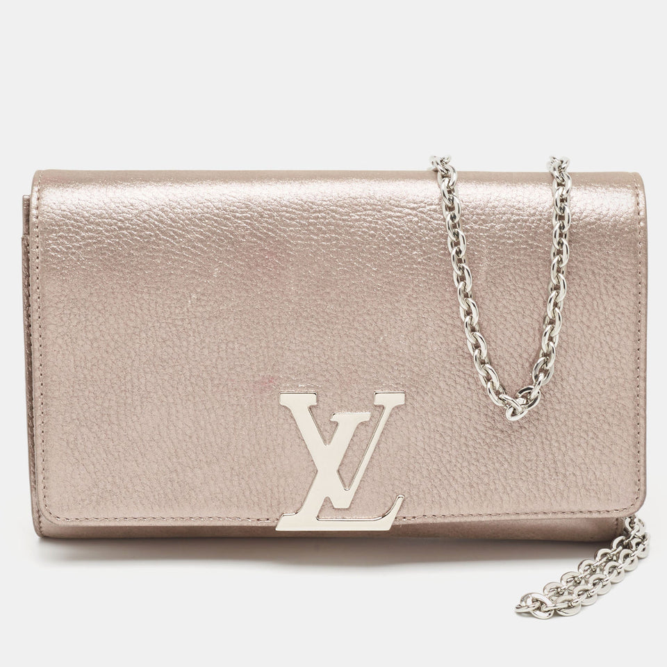 Louis Vuitton  Iridescent Leather Chain Louise Clutch