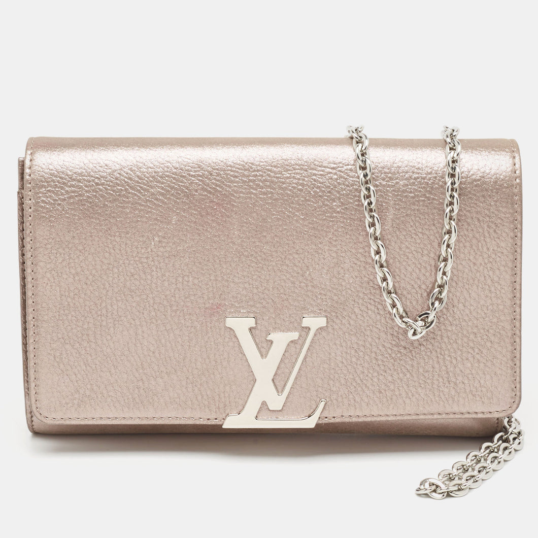 Louis Vuitton  Iridescent Leather Chain Louise Clutch