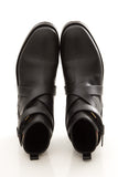Burberry Nova Check Wrap Detail Leather Boots SZ 37