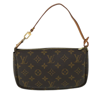 Louis Vuitton Pochette Accessoire  Canvas Clutch Bag