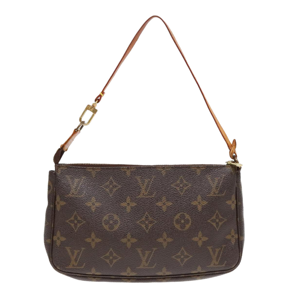 Louis Vuitton Pochette Accessoire  Canvas Clutch Bag