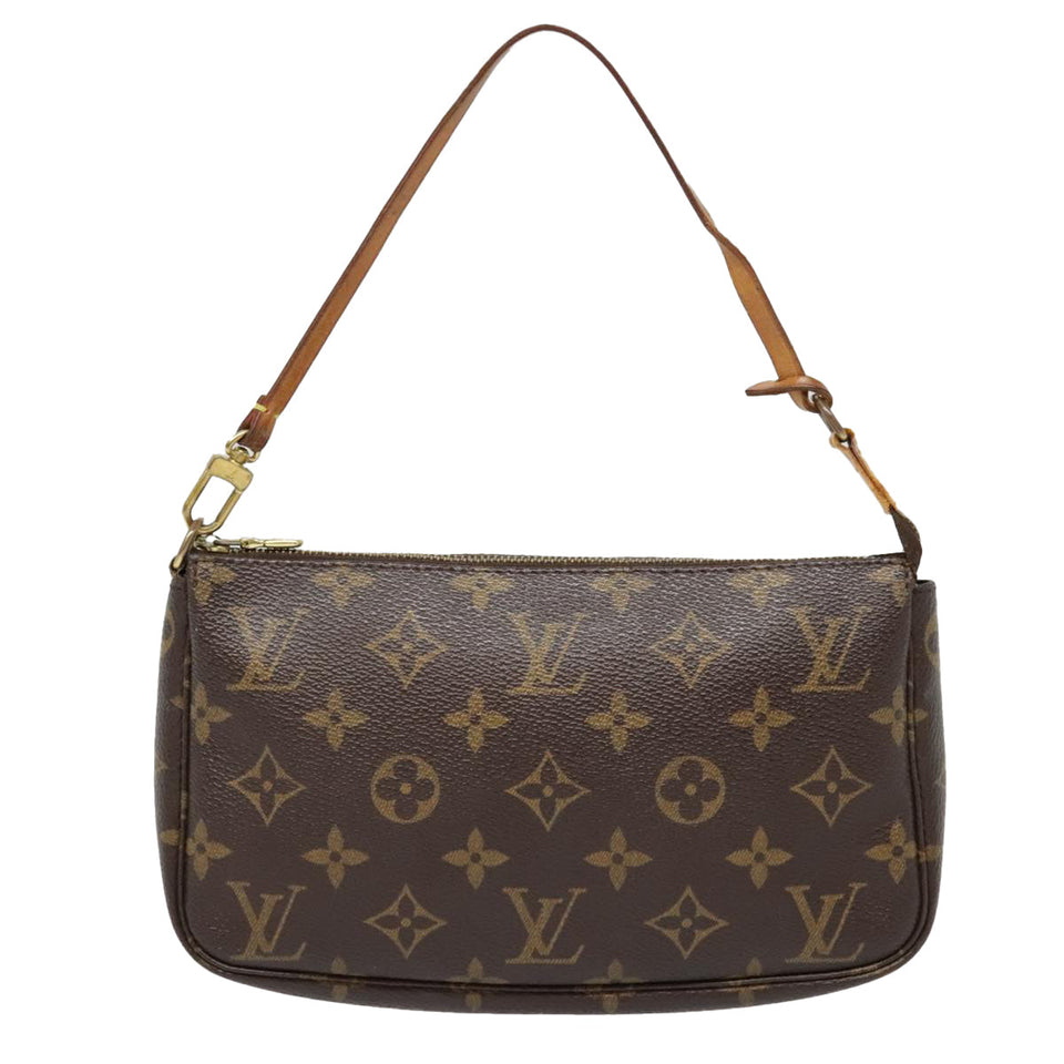 Louis Vuitton Pochette Accessoire  Canvas Clutch Bag