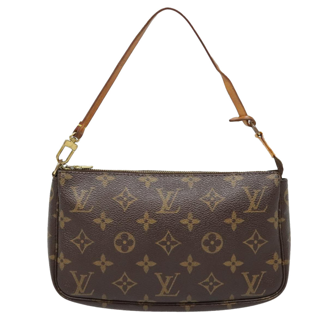 Louis Vuitton Pochette Accessoire  Canvas Clutch Bag