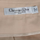 Dior Boutique Beige Cotton Cuffed Hem Pant