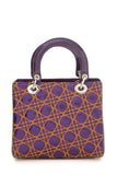 Lady Dior Medium Anselm Reyle Cannage Purple & Orange Tote