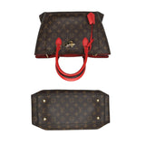 Louis Vuitton Monogram Flower Zipped Tote Coquelicot